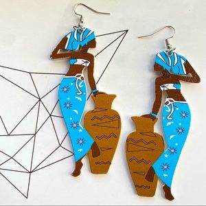 African Art Inspired Earrings